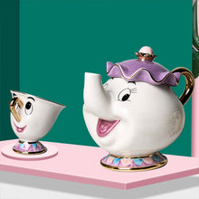 Load image into Gallery viewer, New Cartoon Beauty And The Beast Teapot Mug Mrs Potts Chip Tea Pot Cup One Set Lovely Nice Gift Fast Post Free Shipping
