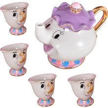 Load image into Gallery viewer, New Cartoon Beauty And The Beast Teapot Mug Mrs Potts Chip Tea Pot Cup One Set Lovely Nice Gift Fast Post Free Shipping
